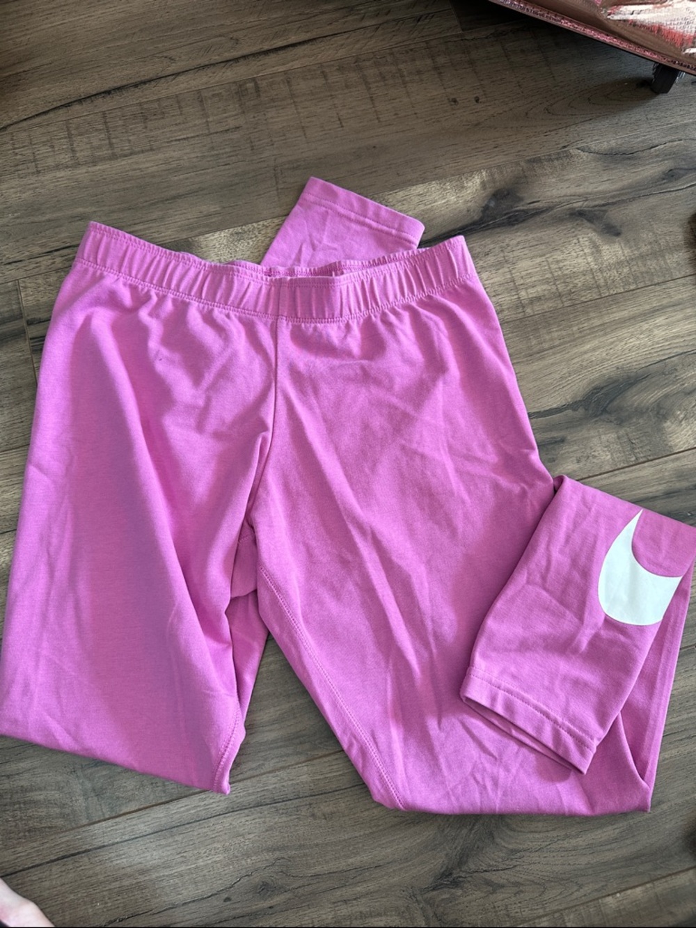 Nike Pink Leggings with White Swoosh
